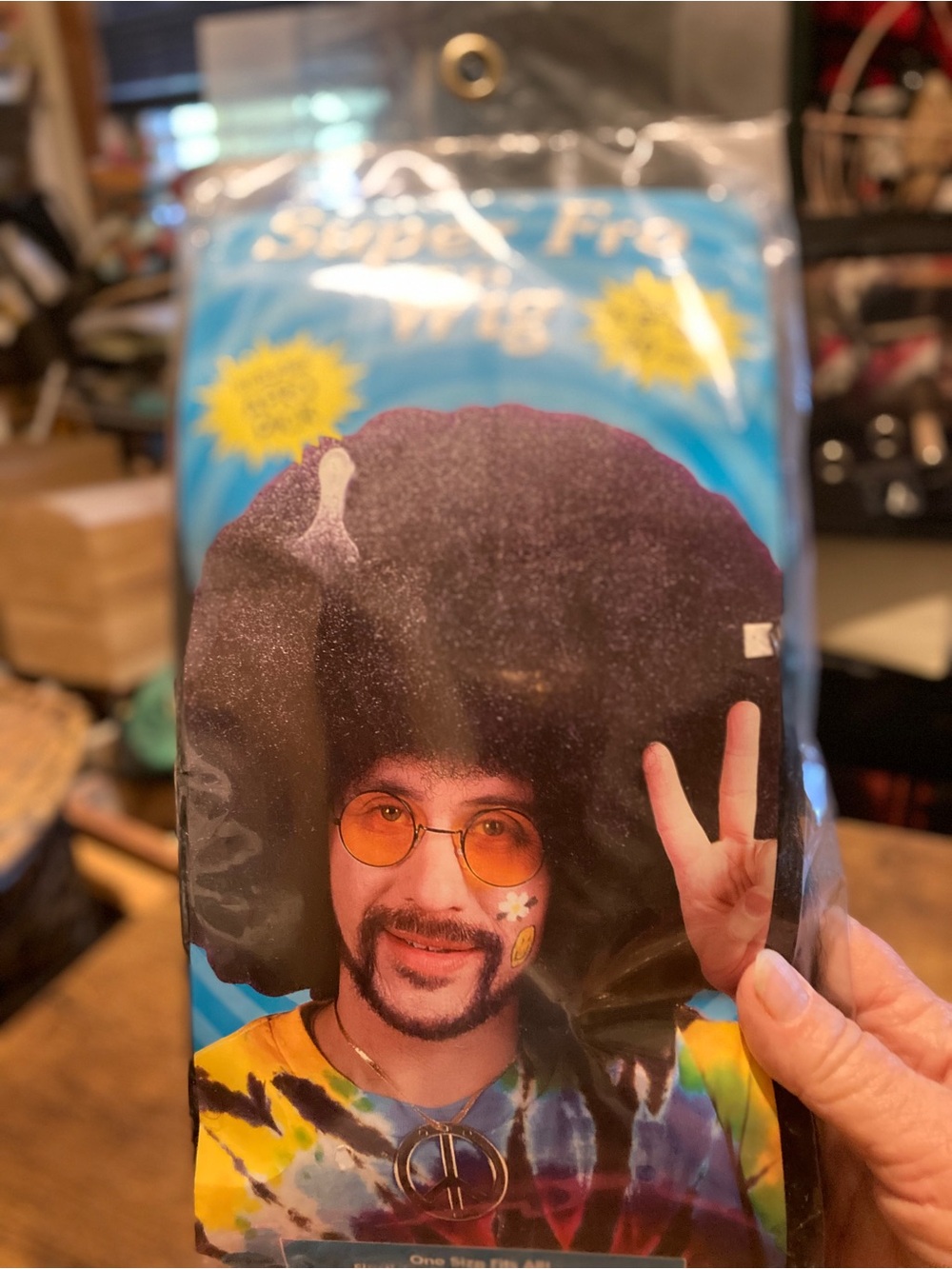 Vintage Fun World super fro wig for adults